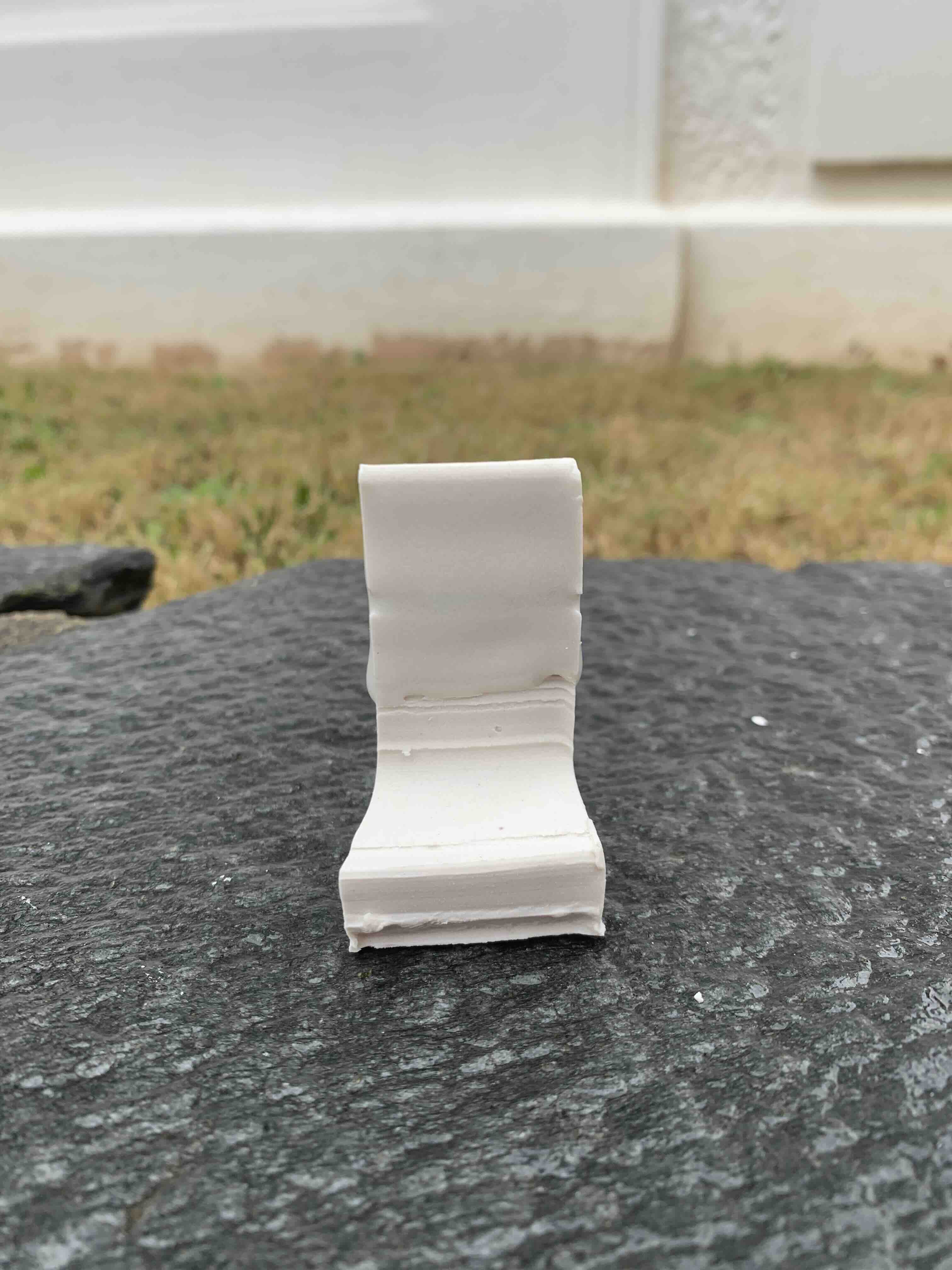 a clear or white test tile, matte surface